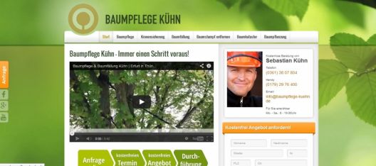 Neue Homepage von Baumpflege Kühn geht online!